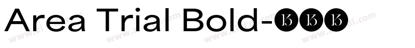 Area Trial Bold字体转换